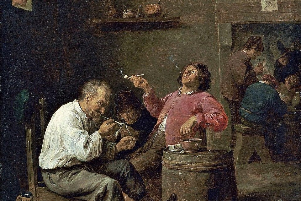 David Teniers de Jongere: Rokers in een café.