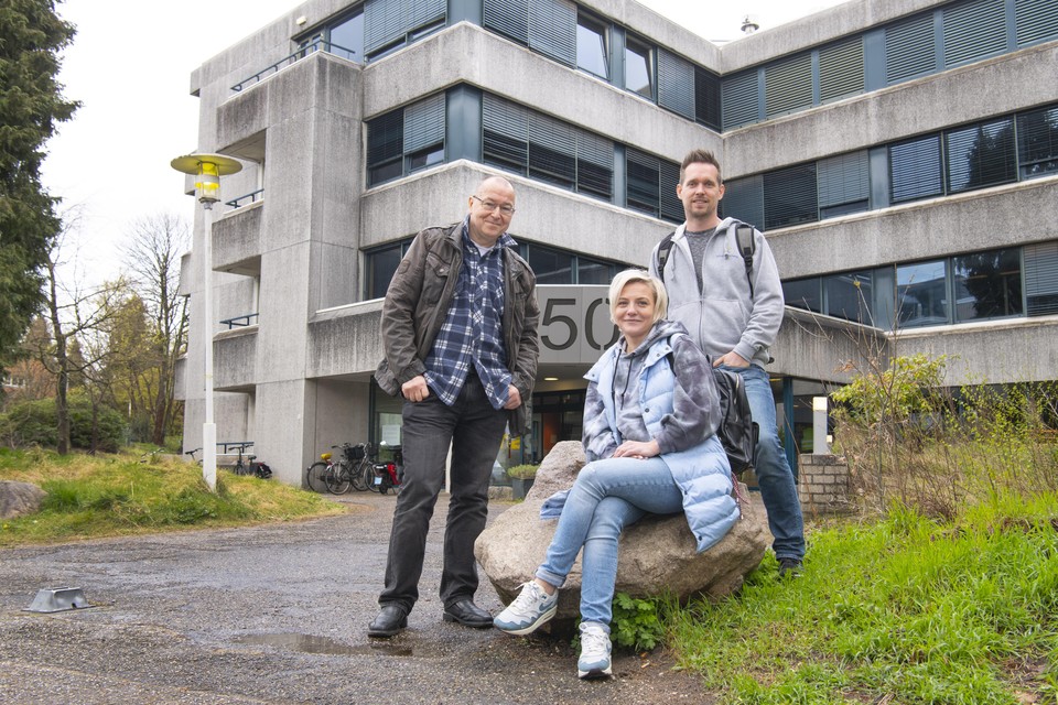 Alex, Maria en Allard zijn de spinnen in het web voor de vrijwilligershulp aan Oekraïners in Hilversum.