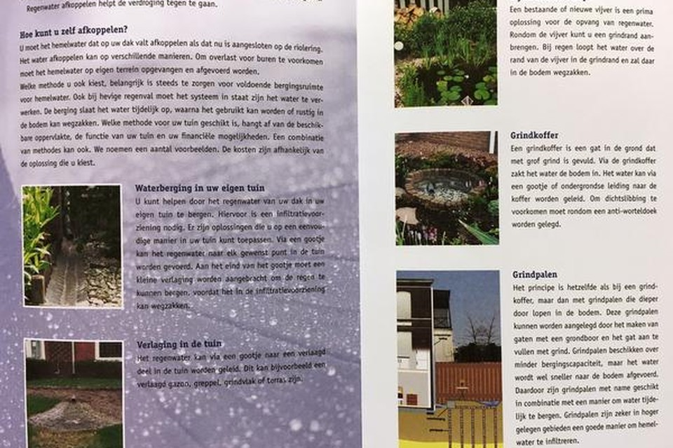 
Pagina uit brochure gemeente Laren.
