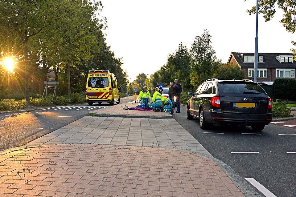 Fietsster gewond bij aanrijding in Hoofddorp. Foto: Eric van Lieshout
