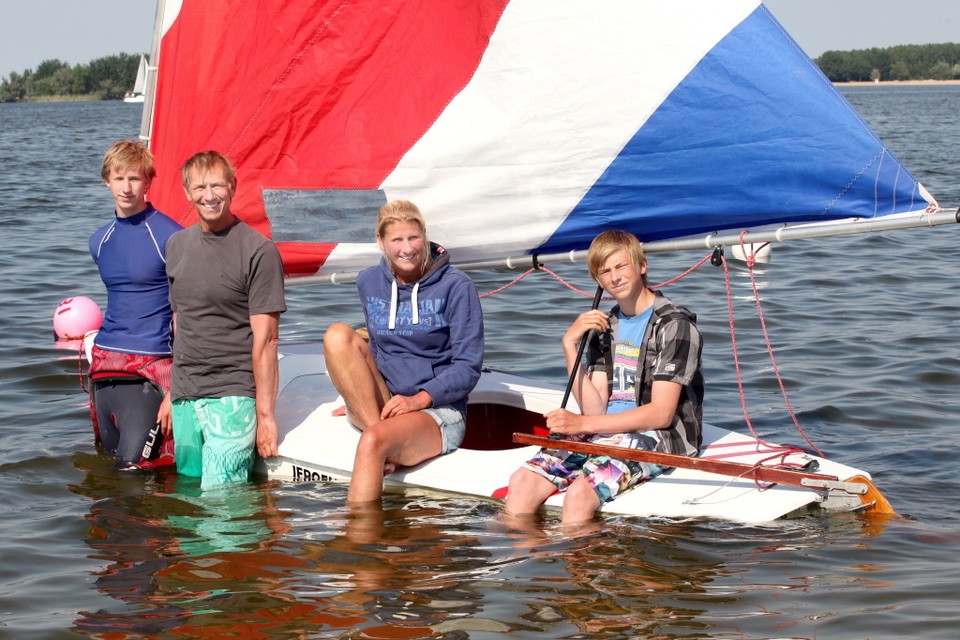 De watersportfamilie Youp, Jeroen, Marianne en Raaf den Hartog. Foto´s: Studio Kastermans/Leon Dakkus
