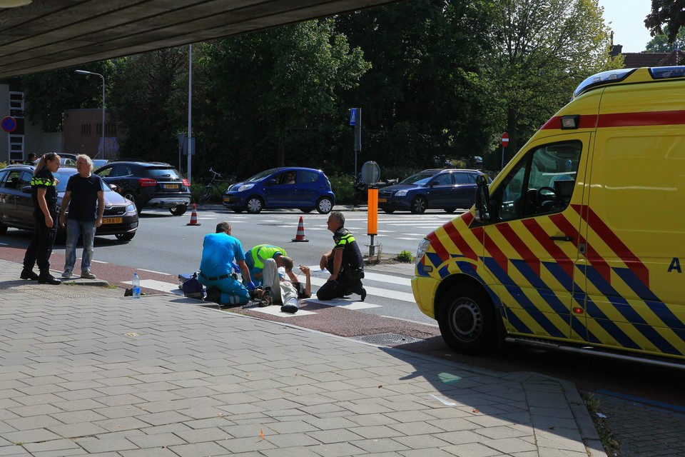 Een fietser raakte zwaargewond bij een ongeval.