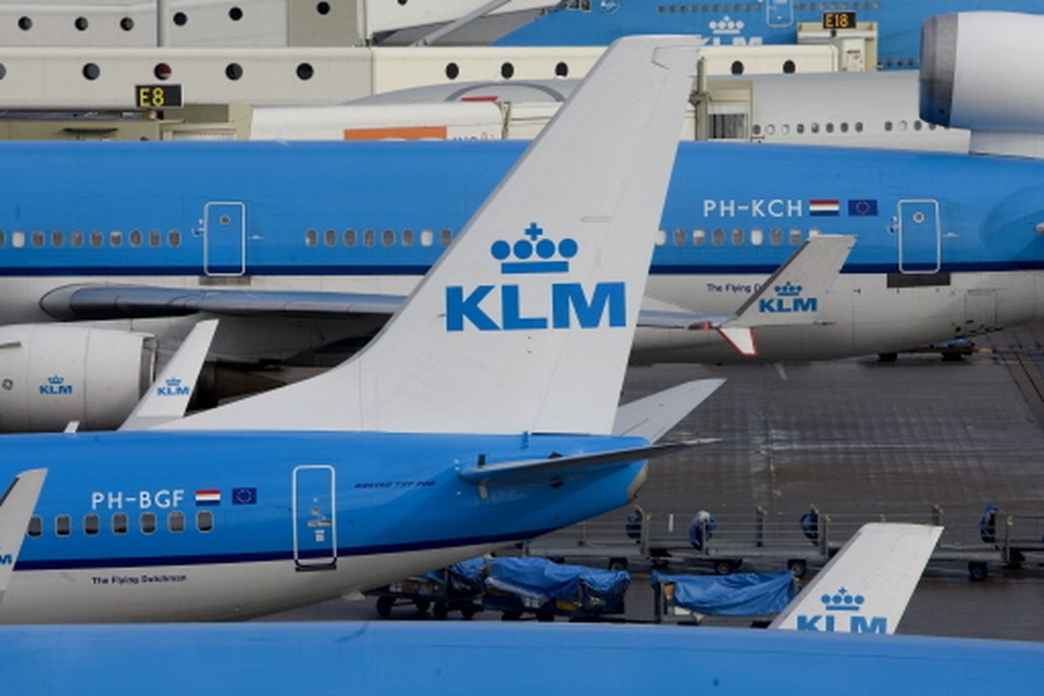 SP: ’Ook KLM neemt risico’s met zo min mogelijk brandstof’. Archieffoto ANP