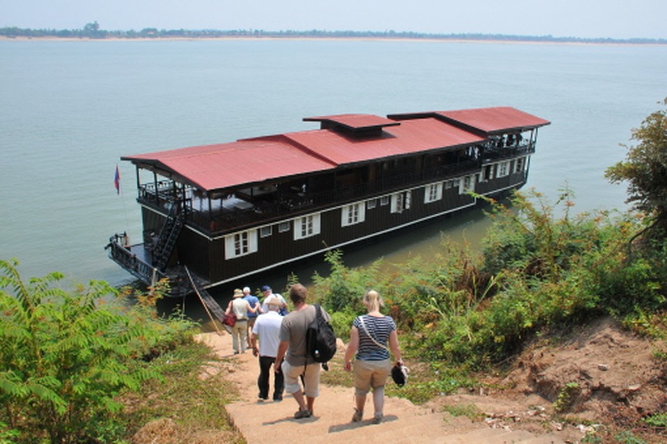 De Vat Phou-boot. (Foto Jaap van Splunter)