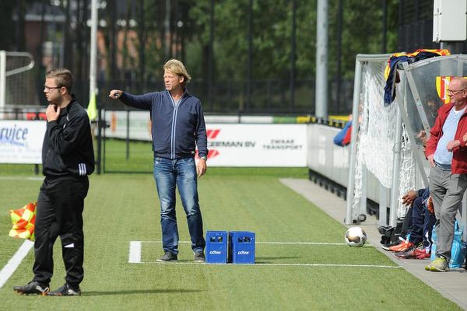Klaas Laansma, hier nog bij Nederhorst: ,,Werk gaat voor voetbal, zo simpel is het.’’