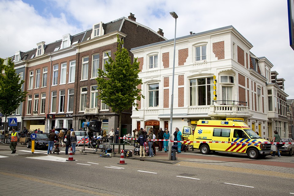 'Lijk' op Zijlweg Haarlem leeft nog. Foto Michel van Bergen