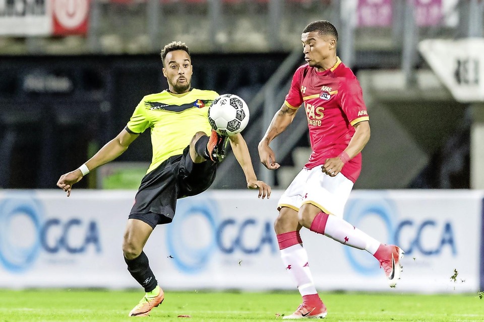 Elso Brito speelt tegen Jong PSV mogelijk zijn laatste thuiswedstrijd voor Telstar.