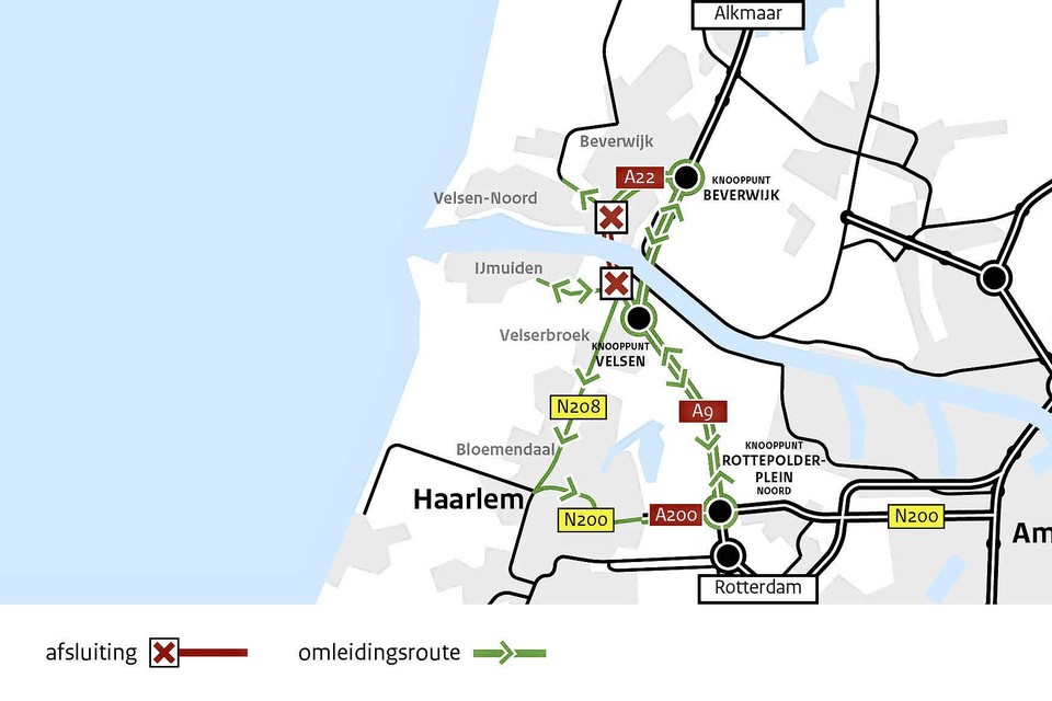 Met deze kaart hoopt Rijkswaterstaat meer duidelijkheid over de omleidingen te scheppen.