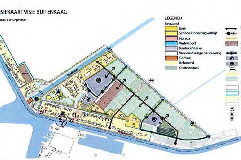 Toekomstvisie voor Buitenkaag, een nieuwe weg door het glastuinbouwgebied.