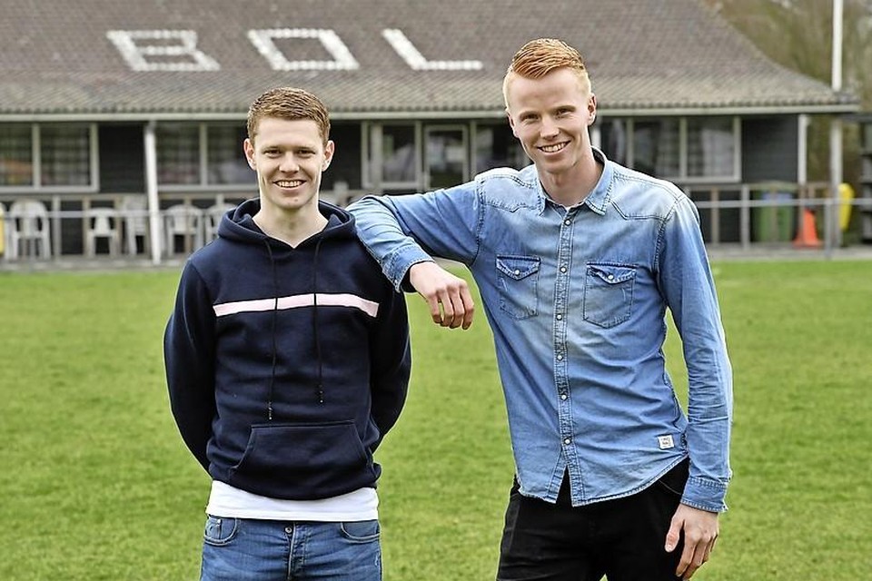 Koen Tros (links) en Sietse Brandsma speelden al samen bij BOL. Volgend seizoen zijn ze teamgenoten bij Koninklijke HFC.
