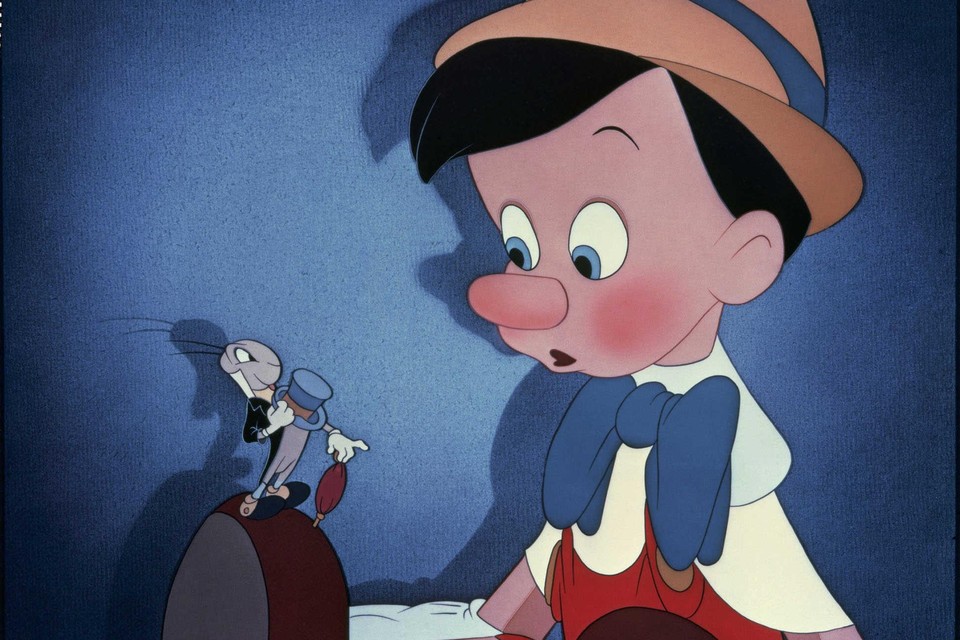 Pinokkio, misschien wel onze bekendste leugenaar, en zijn ’geweten’, Japie Krekel.