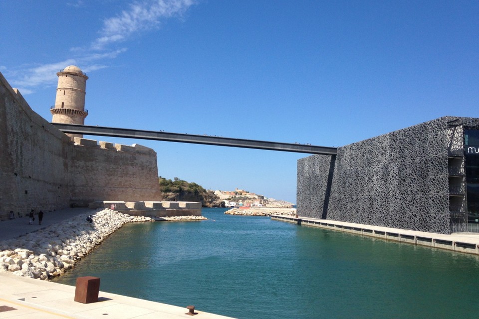 Het Mucem en Fort Saint-Jean in Marseille. Foto Holland Media Combinatie/Nanska van de Laar