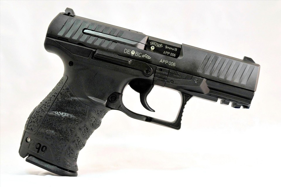 Het huidige dienstpistool van de politie: de Walther P99 QNL.