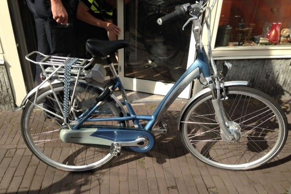 Een van de gevonden fietsen in de Zijlstraat.