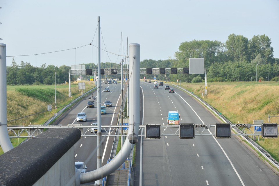 De Wijkertunnel richting Haarlem.
