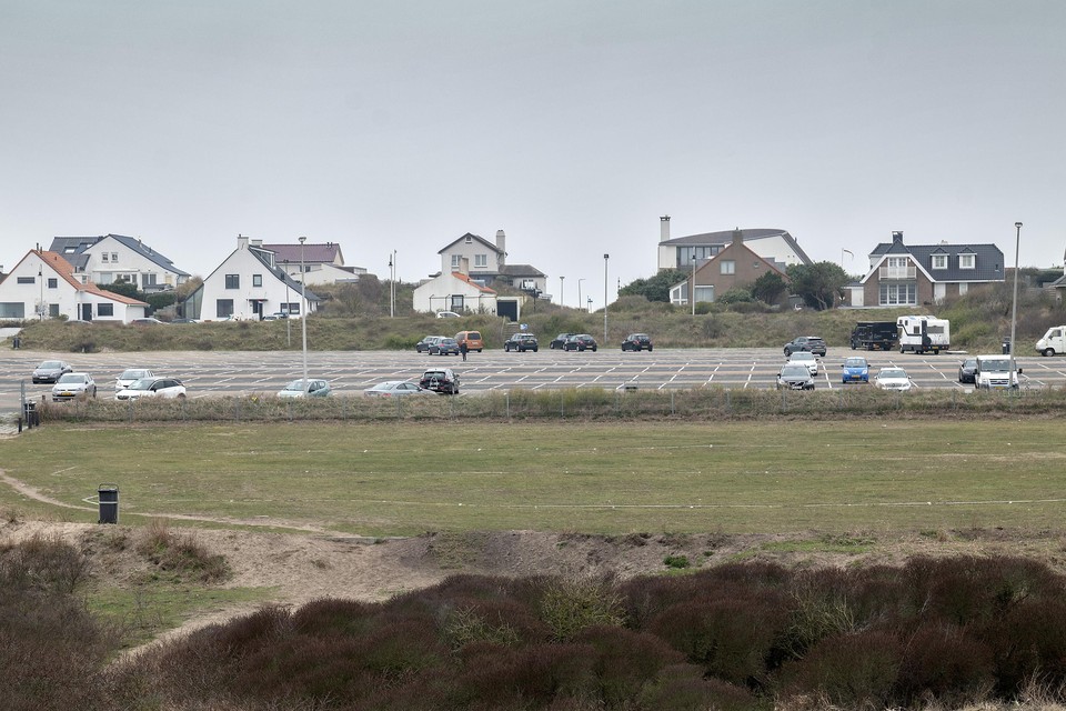 Het overloopgebied van parkeerplaats P-Zuid in Zandvoort.