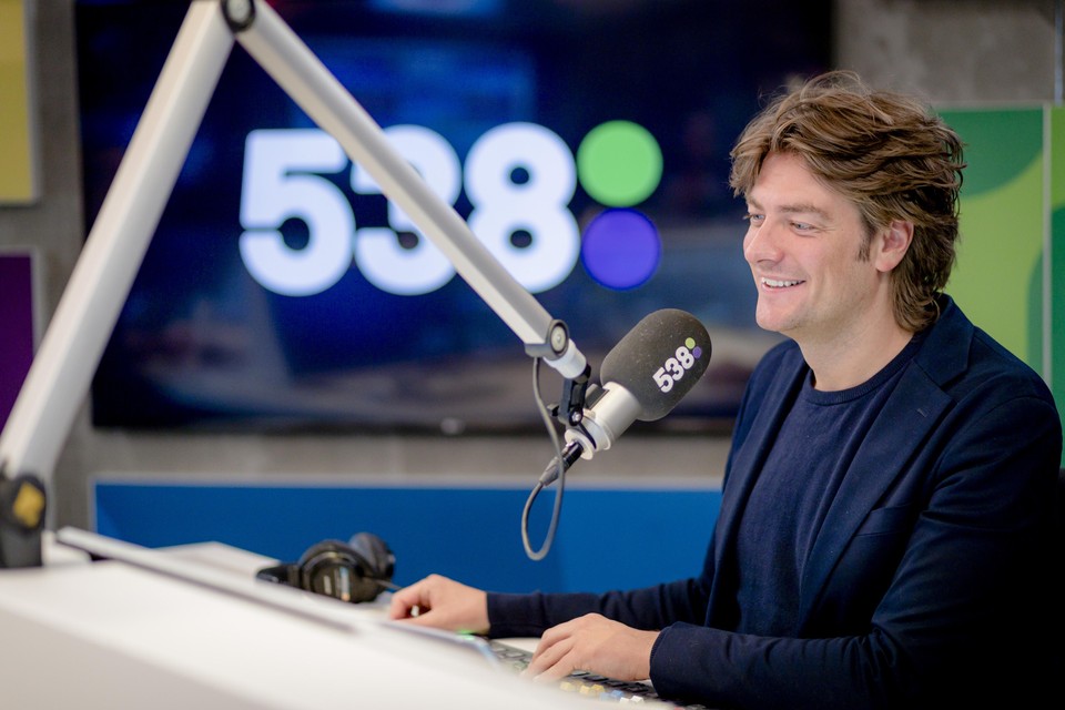 Frank Dane in de Radio 538-studio.