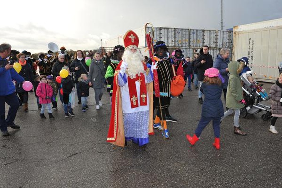 De aankomst van Sinterklaas Velsen Noord, vorig jaar.