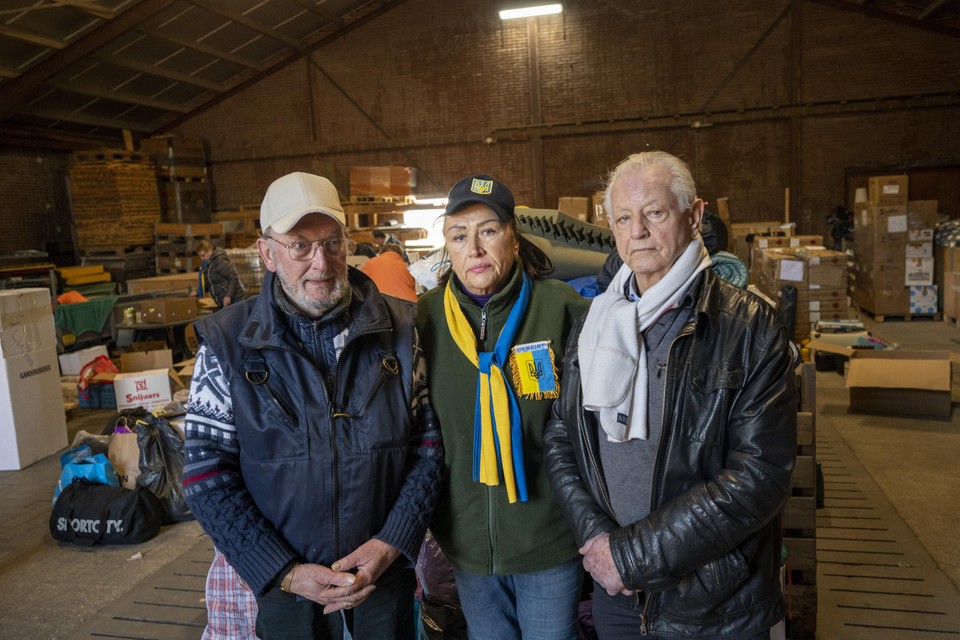 Willem Schrama, Olga Dekker en Dick Nijssen van de stichting Holland-Oekraïne