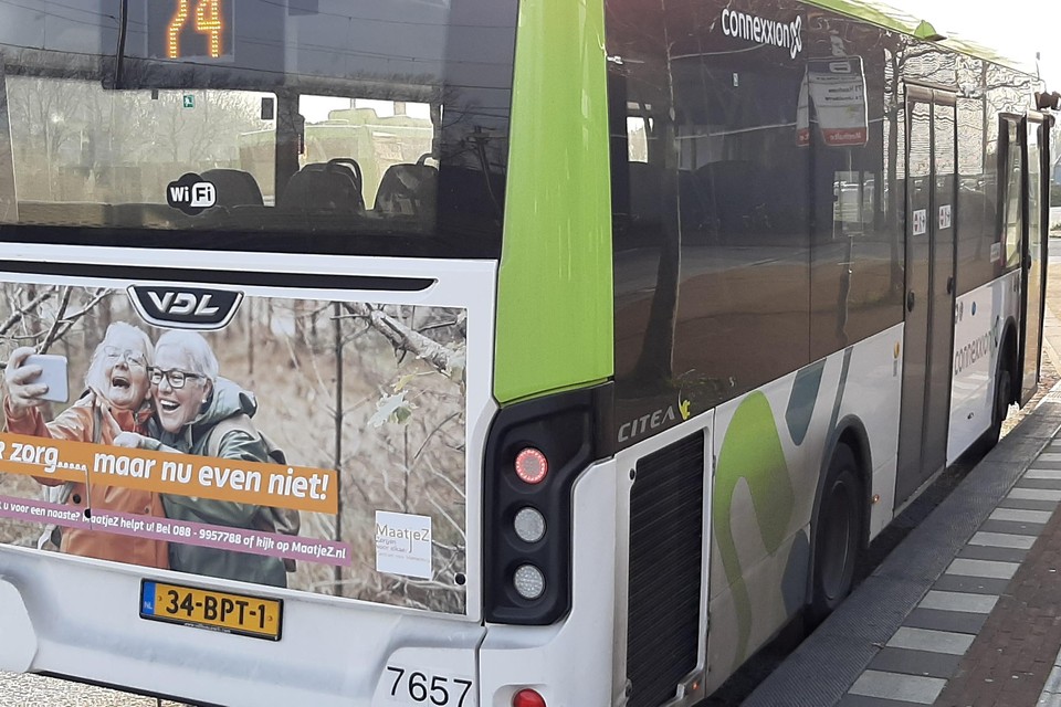 De fotocampagne van MaatjeZ op Connexxionbussen afgelopen december.