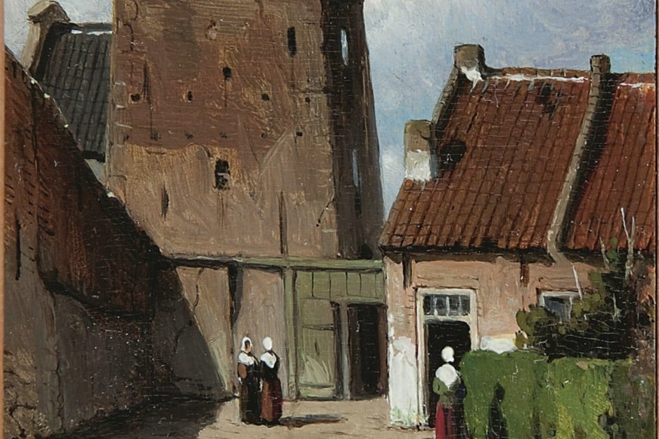 Waar is het schilderij 'De Goilberdingerpoort te Culemborg' van Jan Weissenbruch? Teylers Museum zou het graag willen tentoonstellen naast de gelijknamige ets en aquarel.