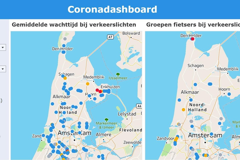Het ’coronadashboard’ op de website van de provincie. www.noord-holland.nl/coronadashboard
