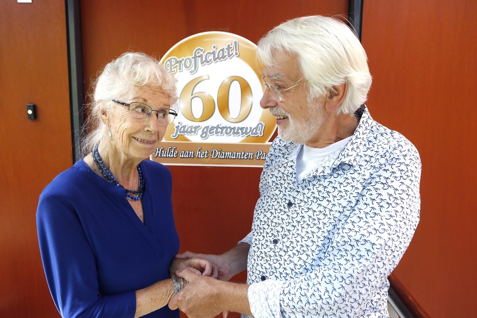 Griete en Wim zestig jaar getrouwd. ,,Geef elkaar ruimte voor een eigen leven en doe dingen samen.”
