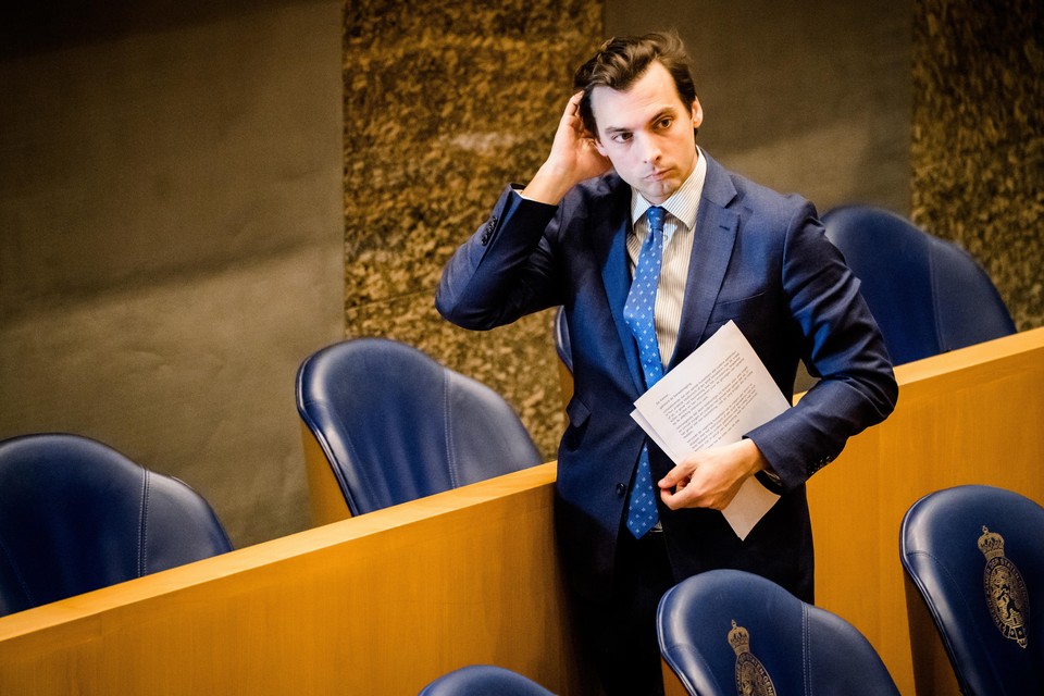 Thierry Baudet in de Tweede Kamer.