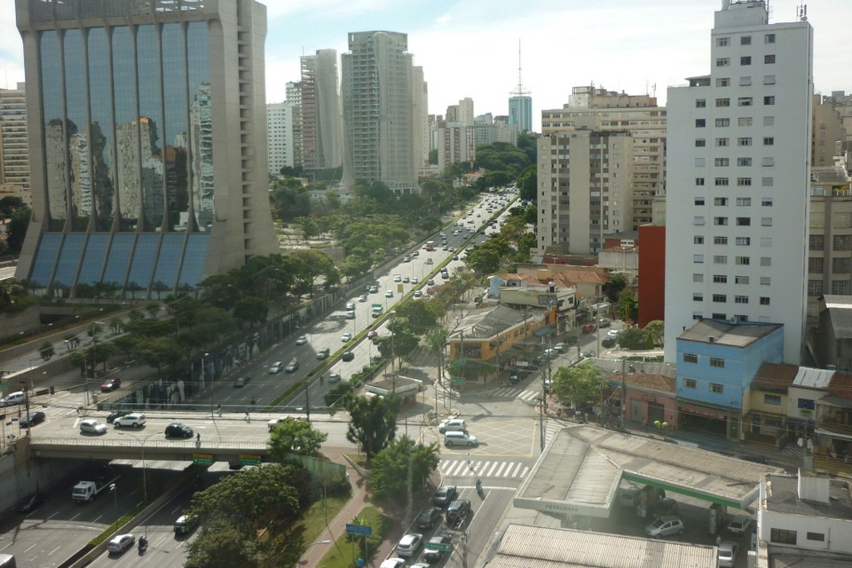 Blik op São Paulo.