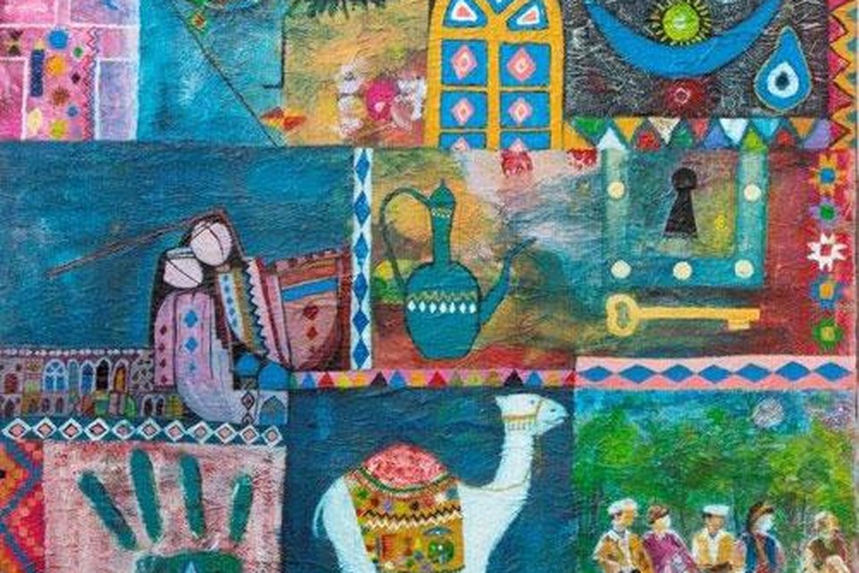 Sahar Kader is met haar kleurrijke werk een van de genomineerden voor de Eemnesser Cuktuurprijs 2018.