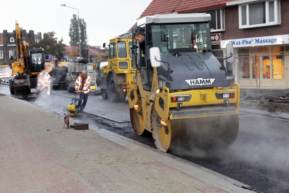 Eerdere asfaltklus in Hilversum.