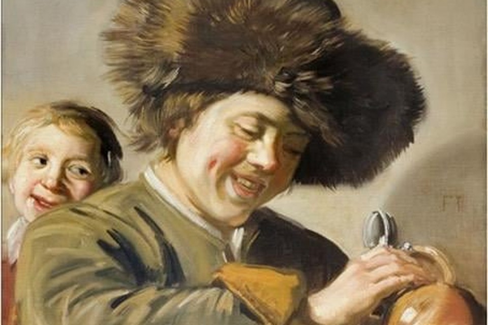 Het voor de derde maal gestolen schilderij ’Lachende jongens met bierkruik’ van Frans Hals.