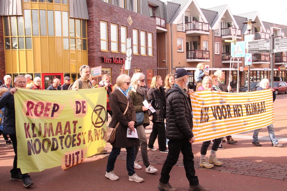 In Castricum werd afgelopen maart al een Klimaatmars gehouden.