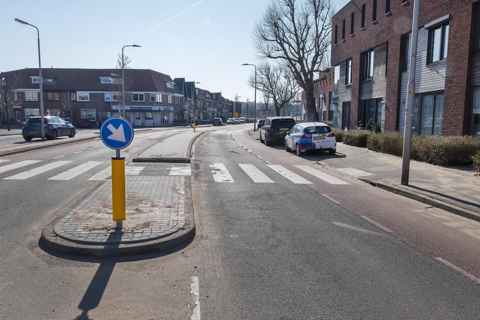 De nieuwe verlengde middenberm bij de Tussenbeeksweg.