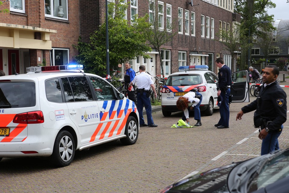 Steekpartij in Haarlem. Foto Rowin van Diest