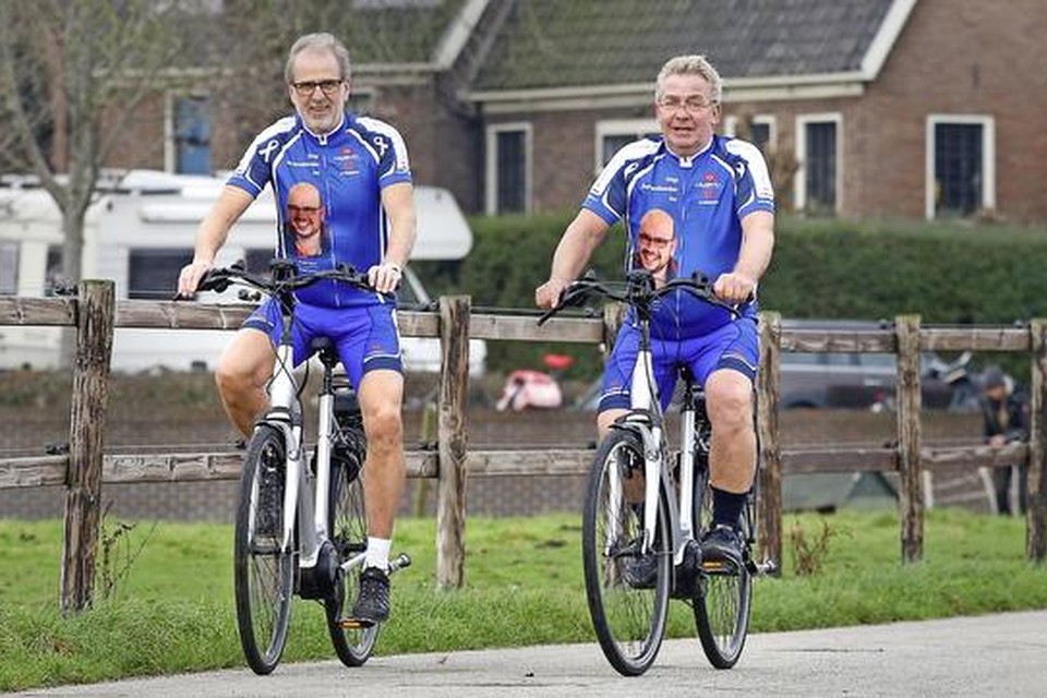 Gerard Bisschop fietst in mei met zijn vriend Dick Wingelaar voor de Stichting Stop Hersenkanker Nu naar Noord-Spanje.