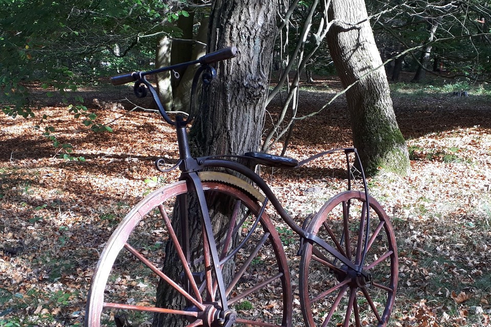 De vélocipède van rond 1870.