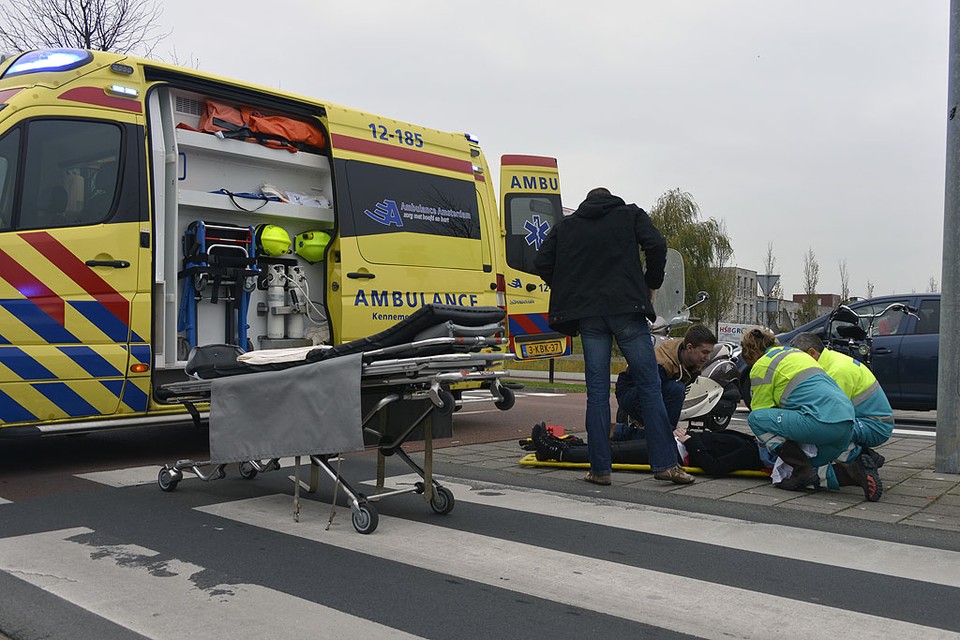Opnieuw ongeval op Waddenweg. Foto Eric van Lieshout